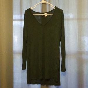 Dark green tunic sweater